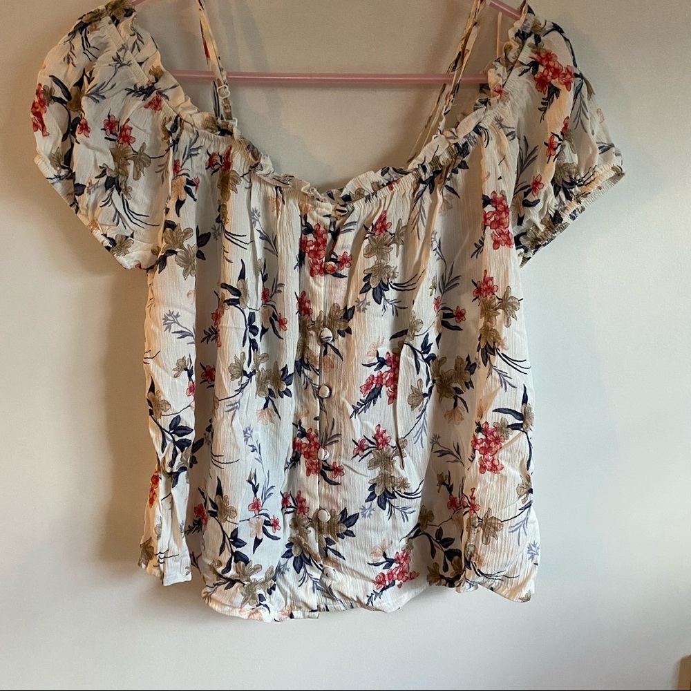 AE floral shirt